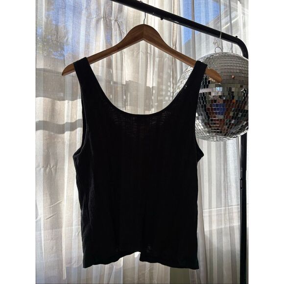 Pilcro Notched Charcoal Gray Tank - Picture 6 of 6